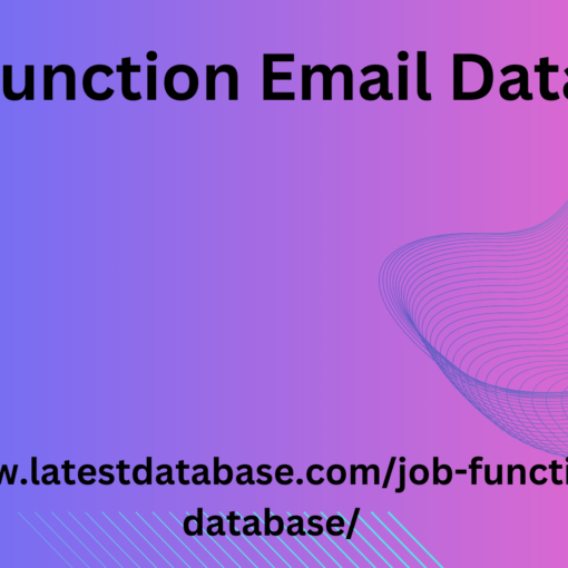 Job Function Email Database